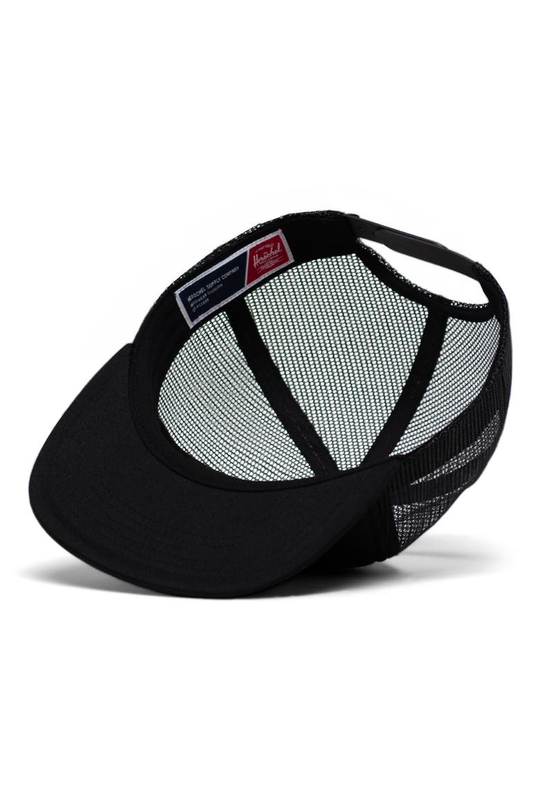 Whaler Trucker Hat, Alternate, color, BLACK
