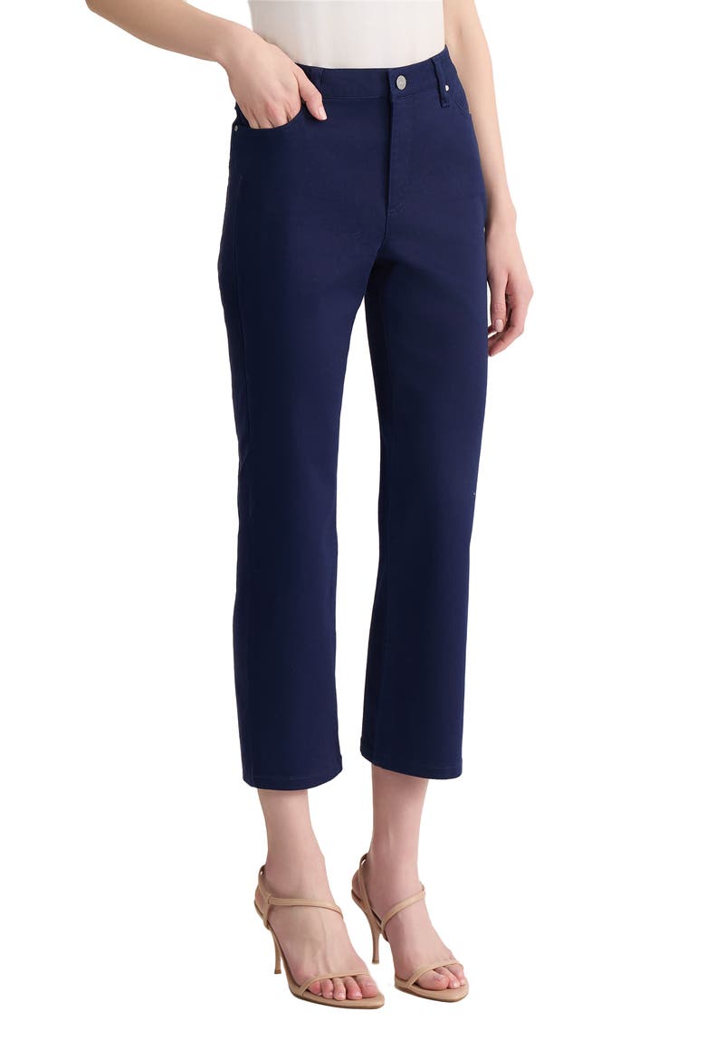 Lexington Crop Straight Leg Pants, Alternate, color, PACIFIC NAVY