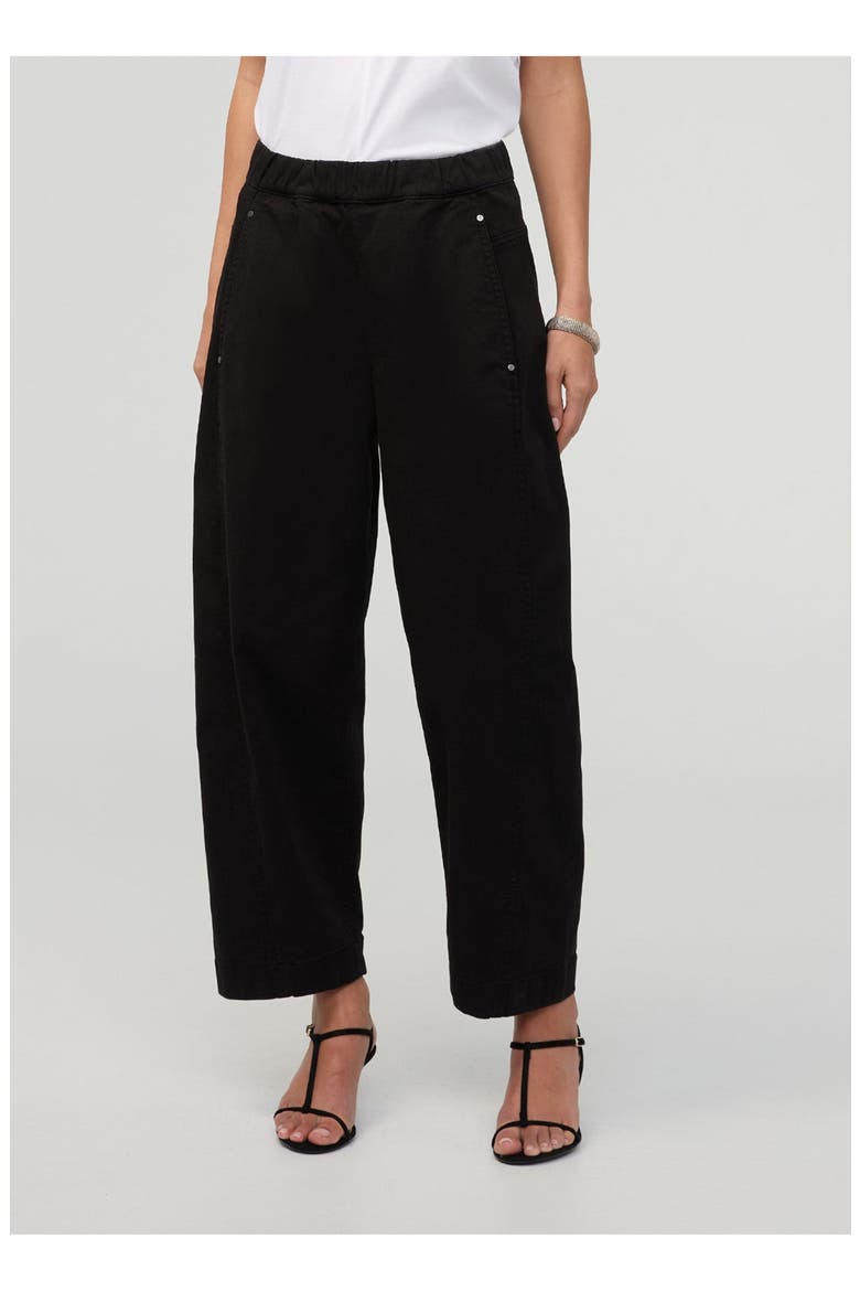 FlexTwill Barrel Pull On Pant, Alternate, color, Black