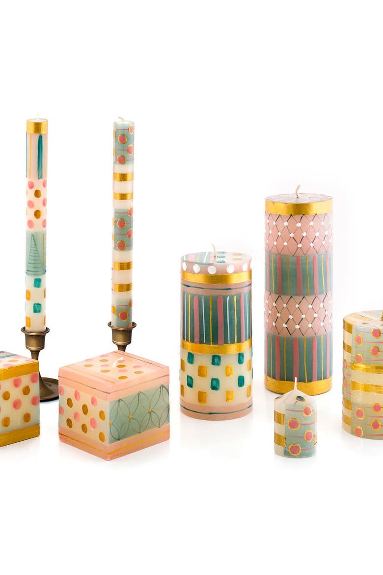 Delight Painted Voltive Candles - Set of 6, Alternate, color, Delight - 2"
