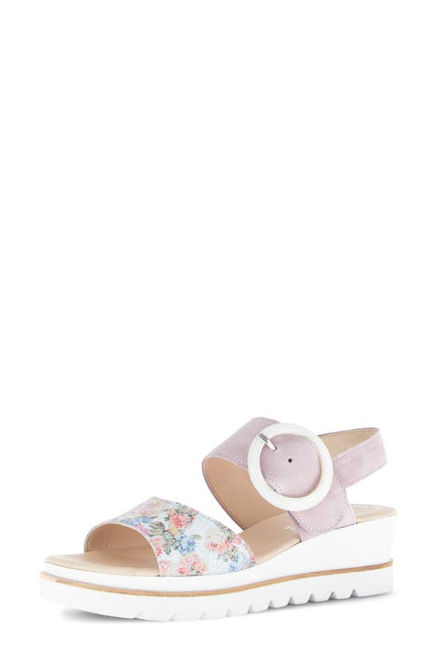 Quarter Strap Wedge Sandal (Women)