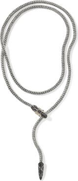 John Hardy Naga Lariat, Gold, Silver, Diamonds