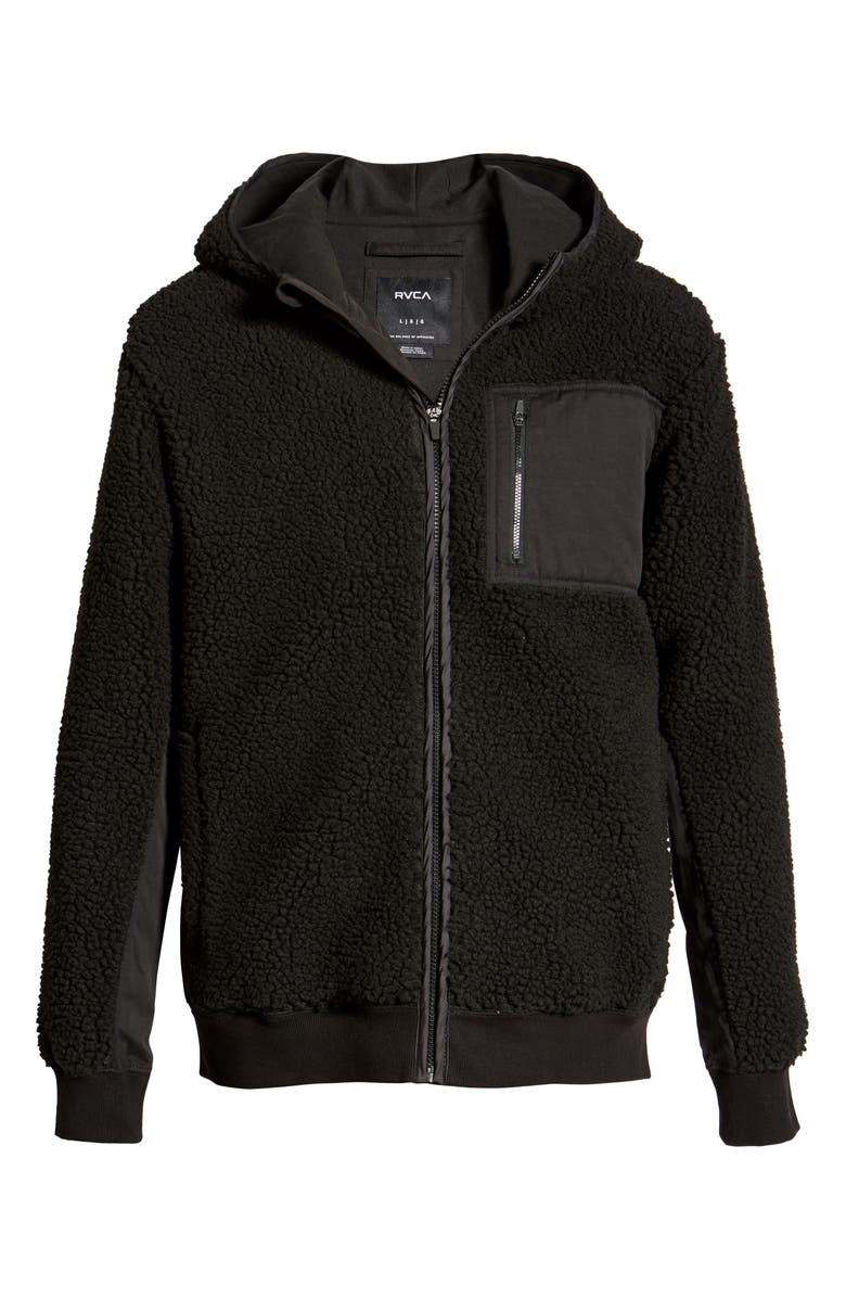 RVCA Knoll Fleece Zip Hoodie, Alternate, color, 