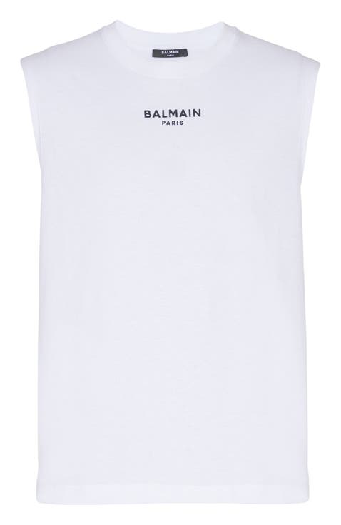 Embroidered Balmain Paris tank top