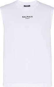 Balmain Embroidered Balmain Paris tank top