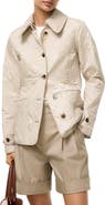 Burberry Fernleigh Quilted Jacket with Detachable Leather Collar