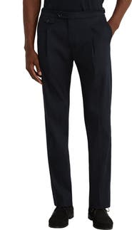 Reiss Float Slim Fit Cotton Blend Trousers