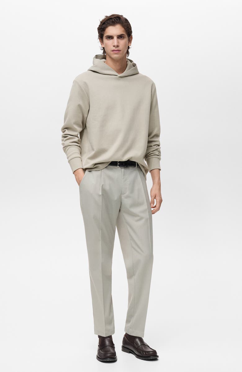 MANGO Regular Fit Cotton Blend Hoodie, Alternate, color, 