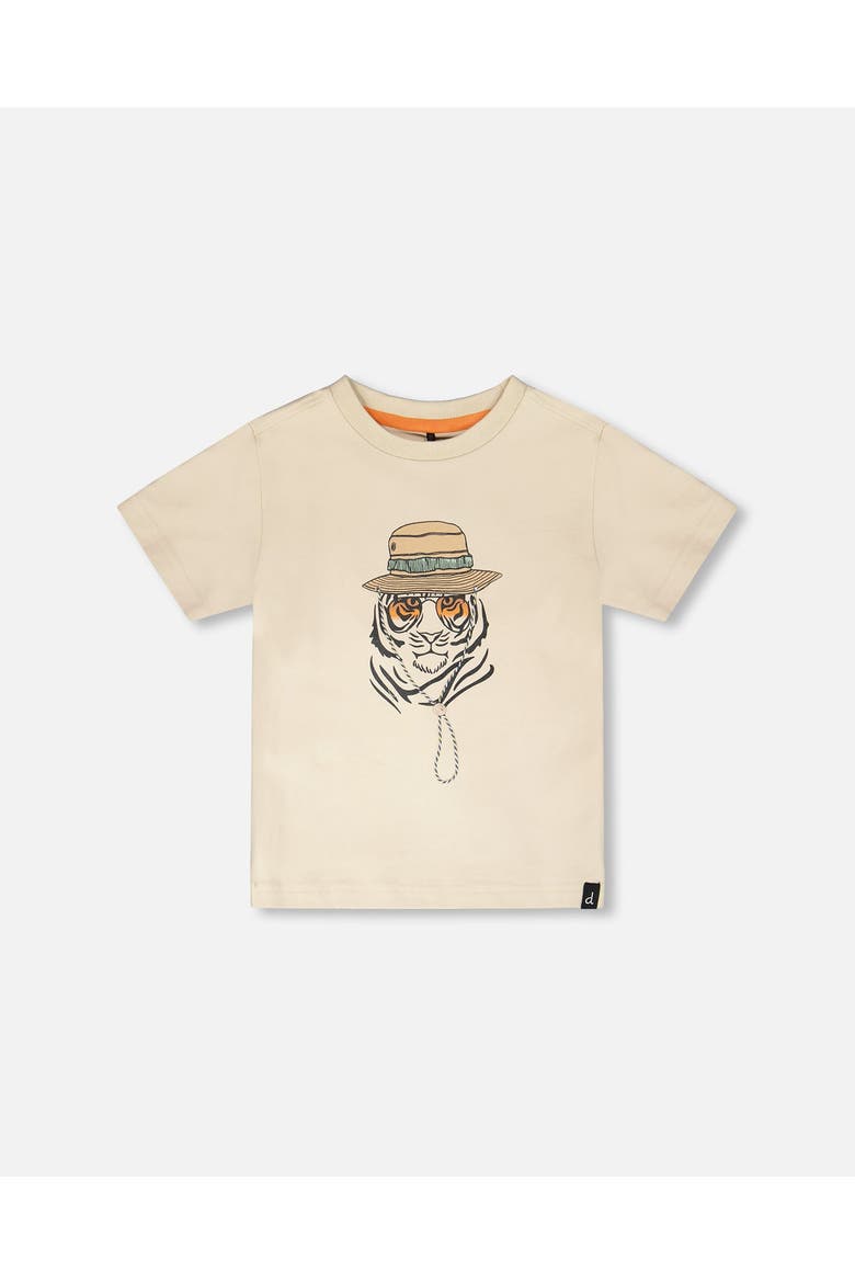 Organic Cotton Graphic Short Sleeve T-Shirt, Main, color, Off White