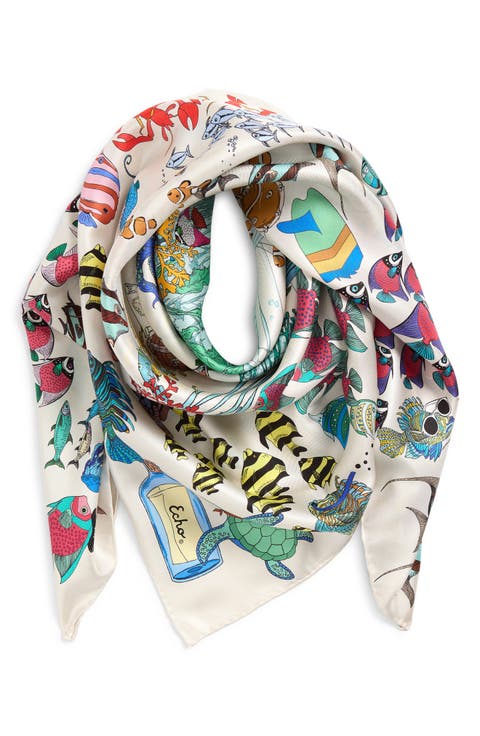 Lost at Sea Silk Scarf
