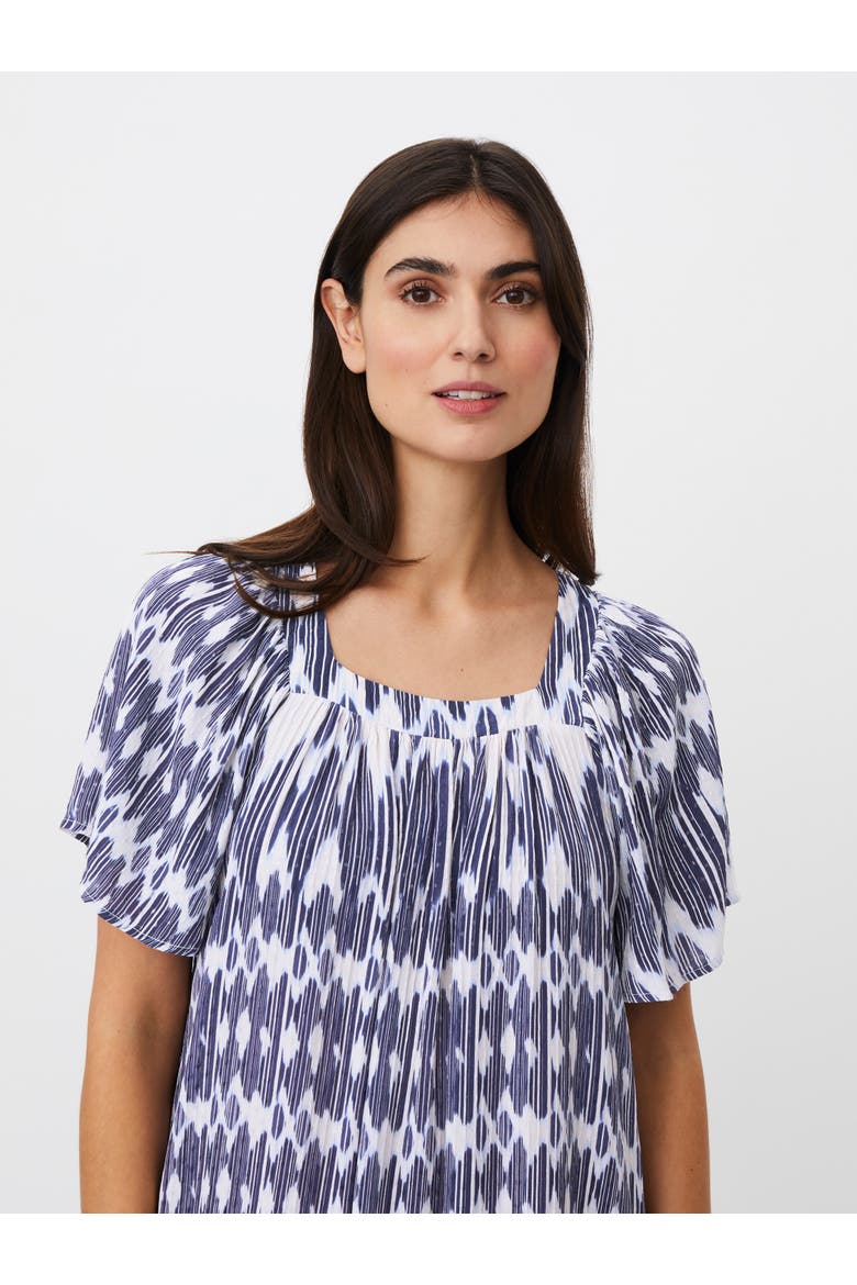 Manatores Square Neck Midi Dress, Alternate, color, Medieval Blue