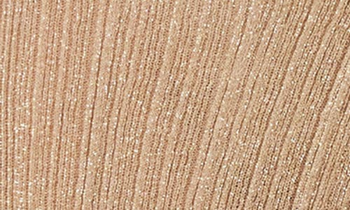 L*space Lspace Heart Of Gold Metallic Crop Cover-up Top In Metallic Gold