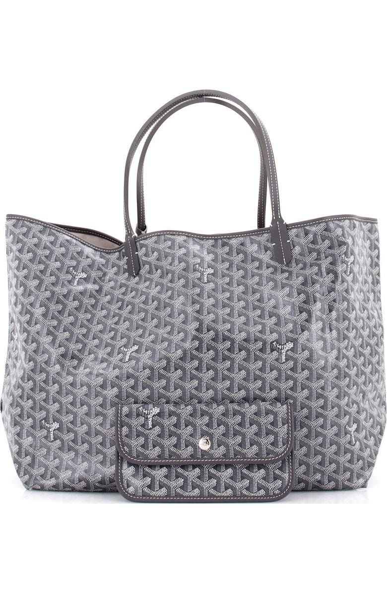 Pre-Owned Goyard Saint Louis Tote Coated Canvas GM, Alternate, color, Gray