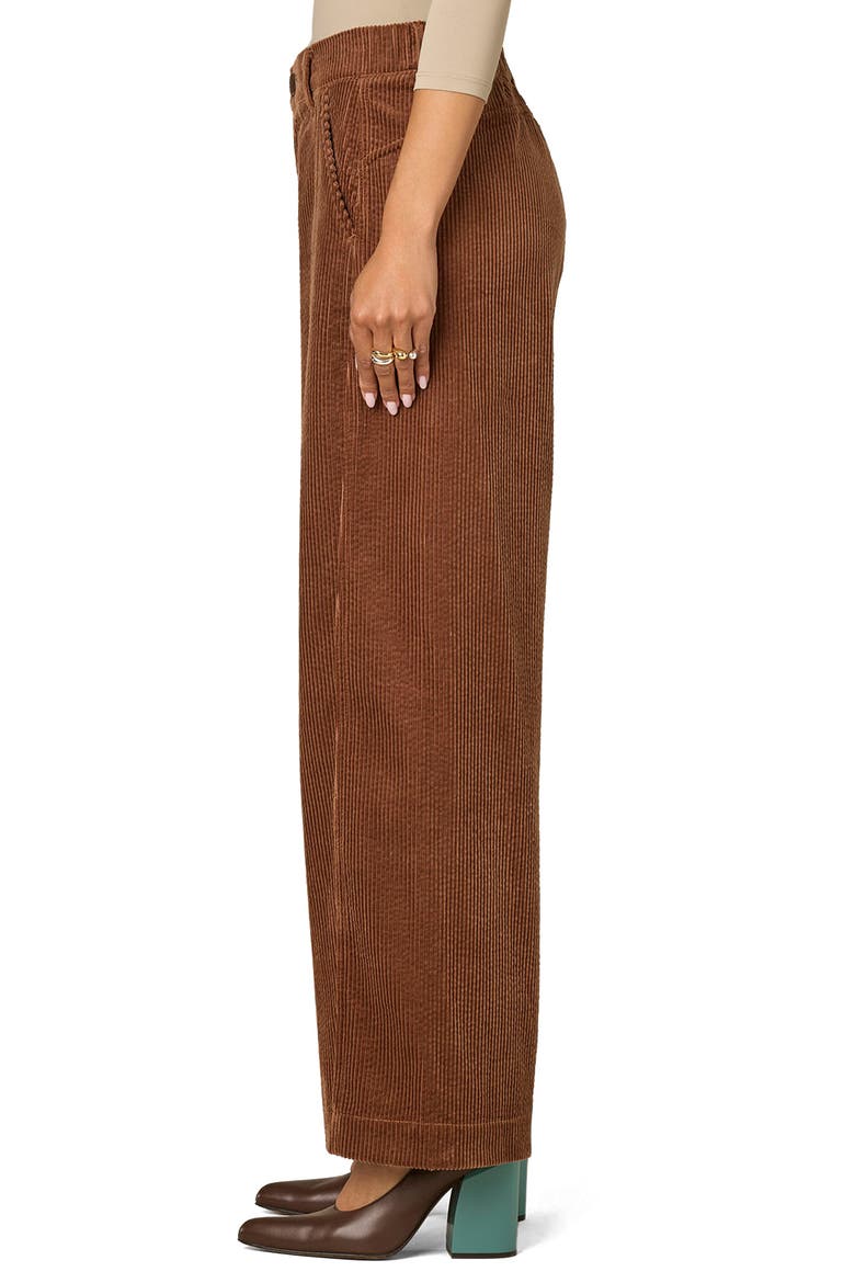 Skyrise Barrel Leg Corduroy Pants, Alternate, color, TOASTED CINNAMON