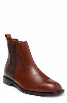 Donald Pliner Croc Embossed Leather Chelsea Boot