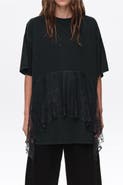 BIMBA Y LOLA Lace Ruffle Oversized T-shirt