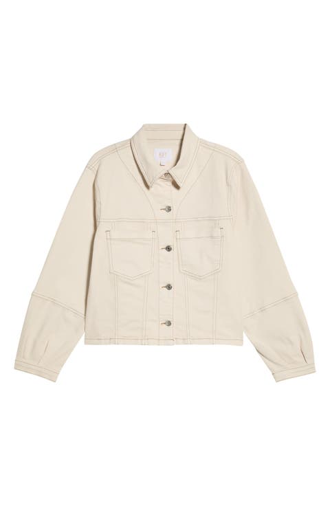 Bailey Topstitch Detail Denim Jacket