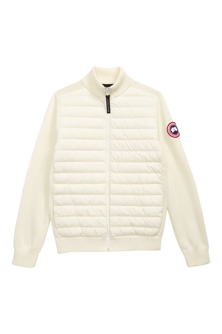 Kids' Hybridge Knit Wool Puffer Jacket, Main, color, COTTON GRASS