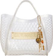 Steve Madden Bjuicyy Jelly Shopper Tote with Pouch