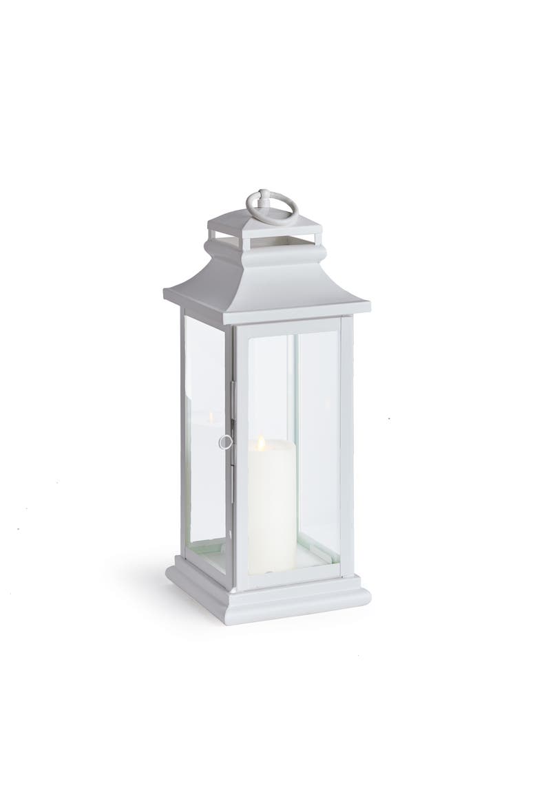 Matilda Outdoor Lantern Candle Holder, Main, color, White