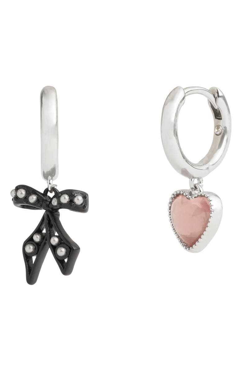 COACH Mismatched Drop Huggie Hoop Earrings, Main, color, 