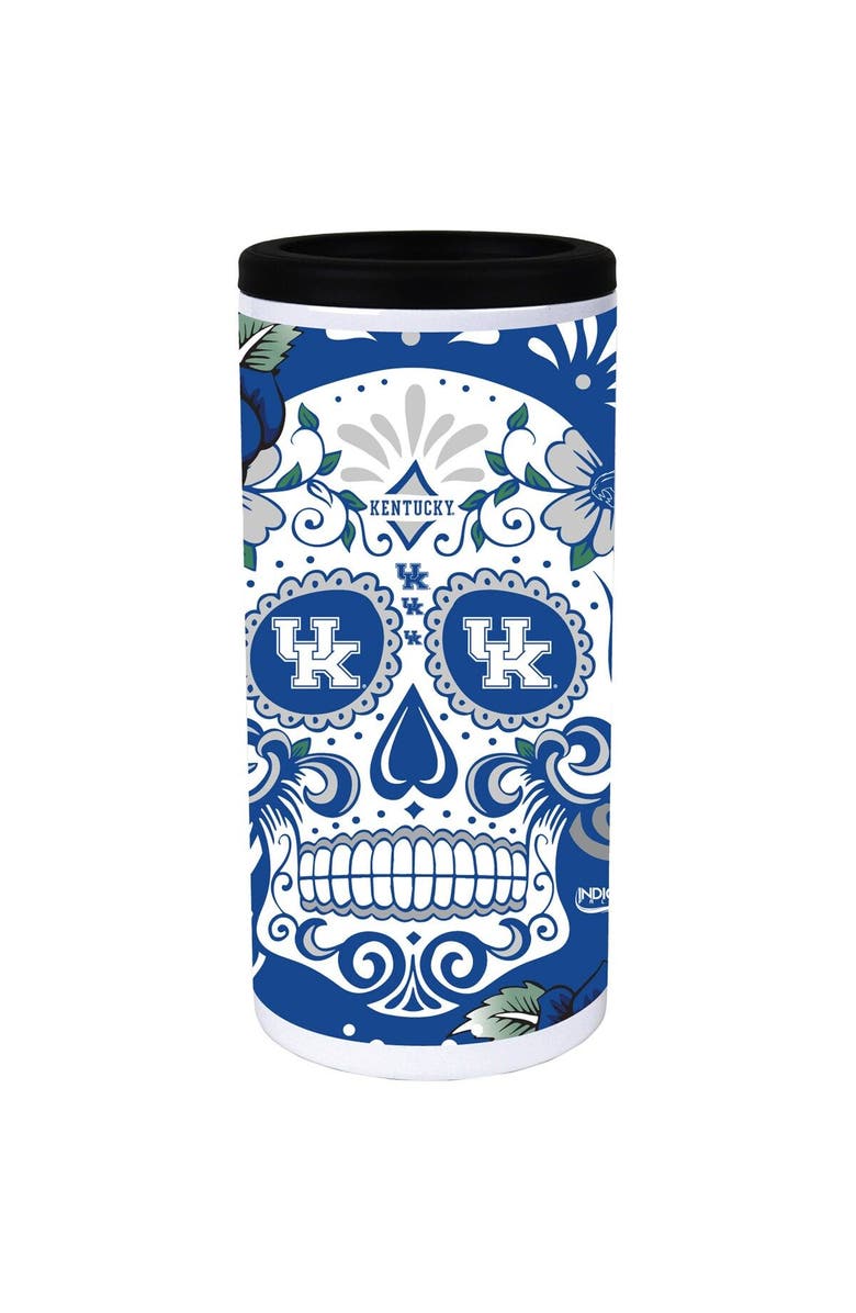 INDIGO FALLS Kentucky Wildcats Dia Stainless Steel 12oz. Slim Can Cooler, Alternate, color, White