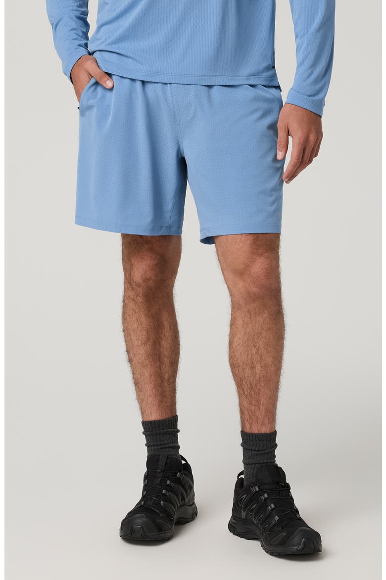 Kore Breathe Lined Performance Shorts, Main, color, ISLE BLUE