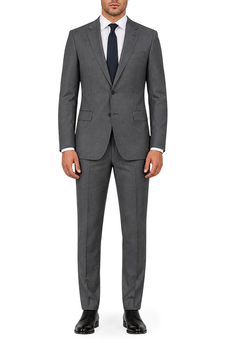 Romeo Slim Fit Wool Suit, Main, color, GREY