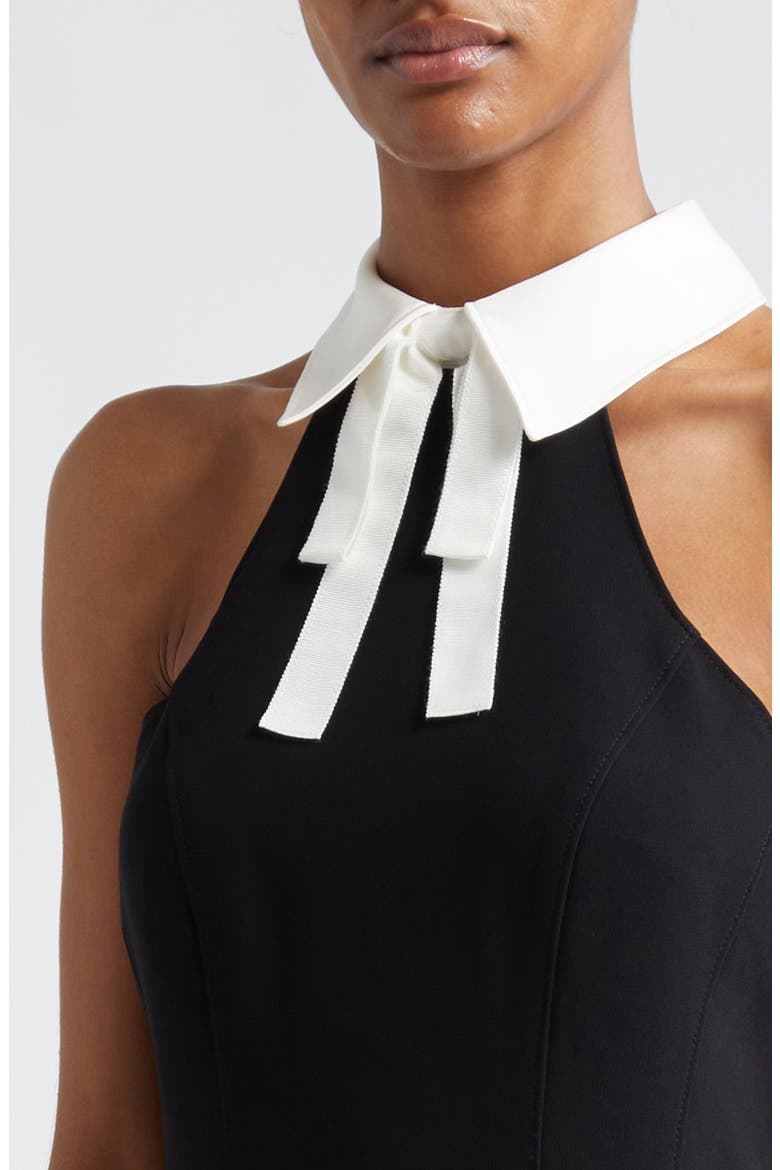 Kira Racerback Minidress, Alternate, color, BLACK/ IVORY
