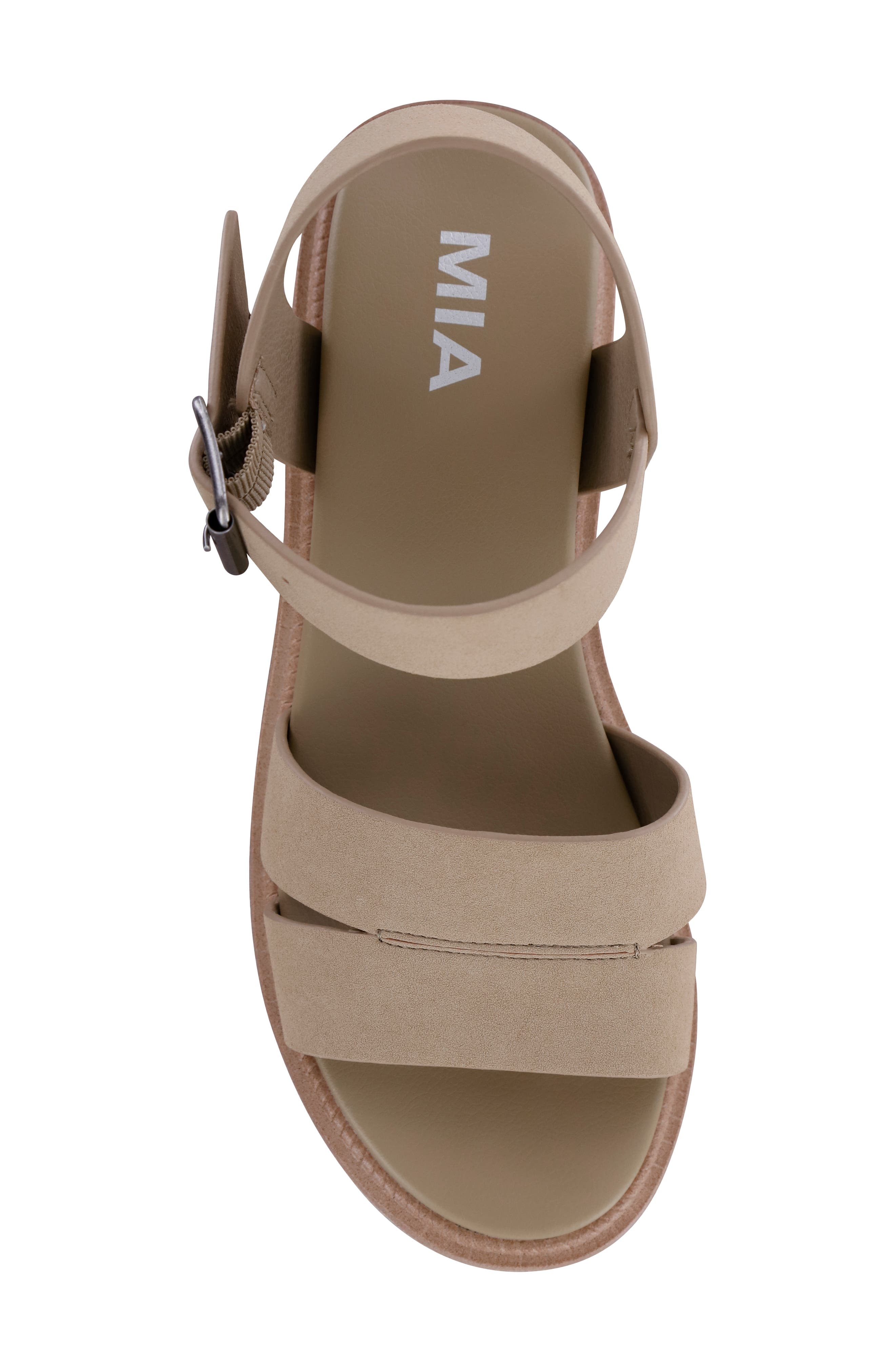 Jovie Ankle Strap Platform Wedge Sandal, Alternate, color, SAND BURNI