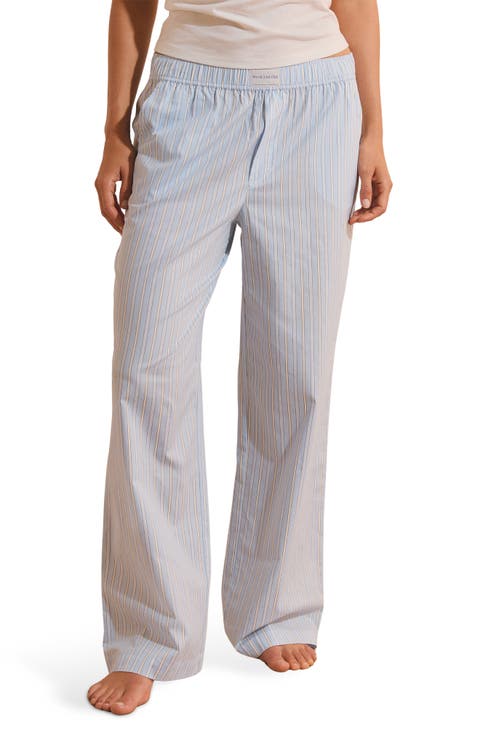 Benicio Pinstripe Cotton Sleep Pants