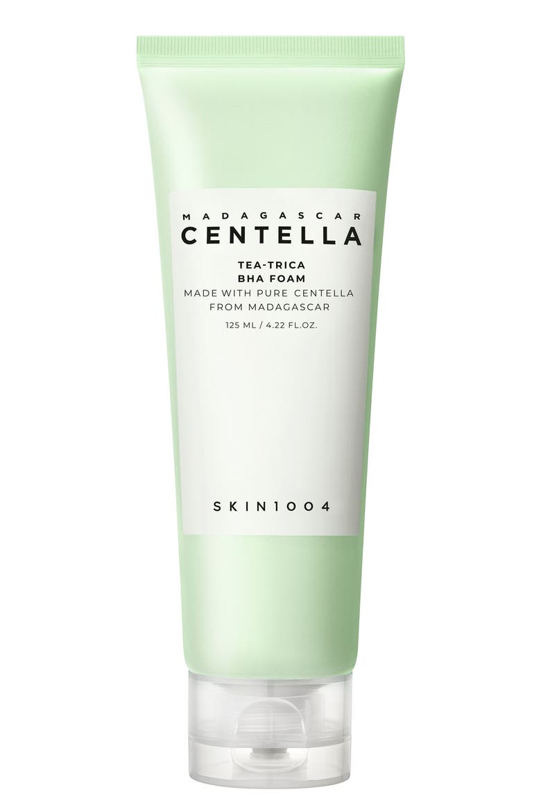 Madagascar Centella Tea-Trica BHA Cleansing Foam, Main, color, WHITE