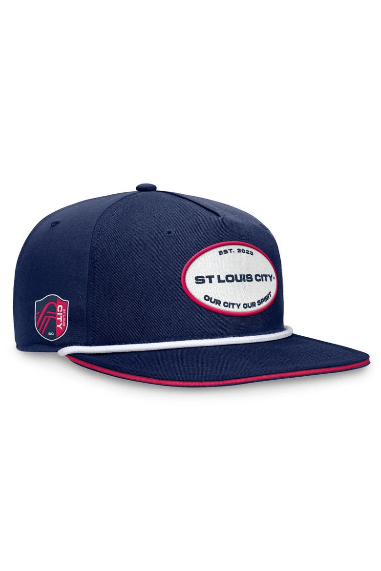 Men's Fanatics Branded Navy St. Louis City SC Iron Golf Snapback Hat, Main, color, Navy