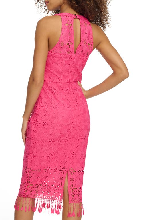 Siena Lace Sheath Dress In Pink