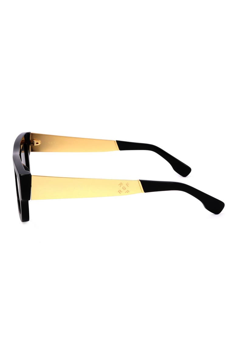 52mm Square Sunglasses, Alternate, color, BLACK