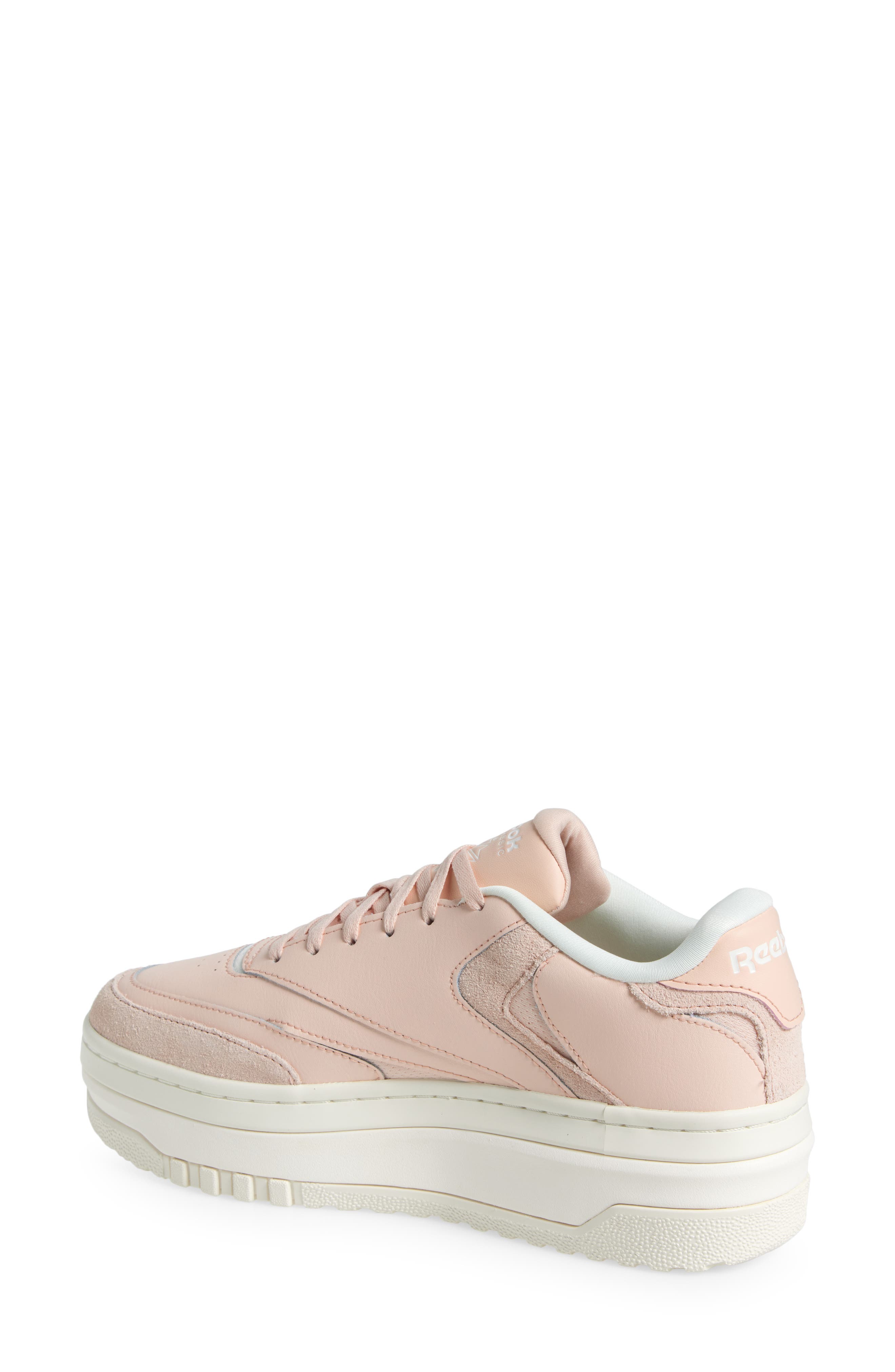 Reebok Club C Extra Platform Sneaker, Alternate, color, Peach Chalk Chalk