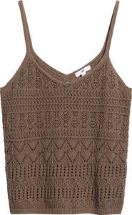 BP. Open Stitch Cotton Tank