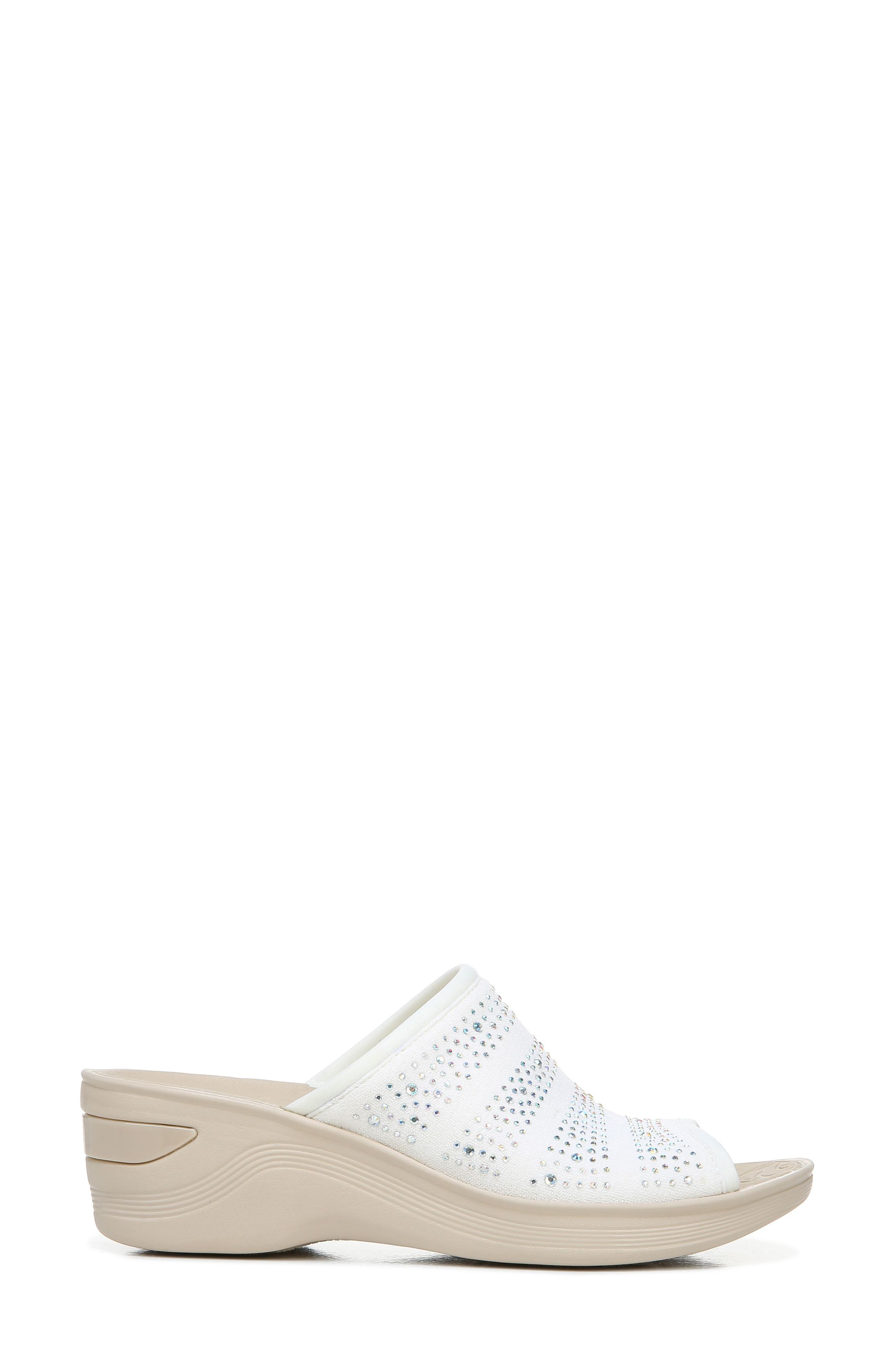 Deluxe Bright Sandal, Alternate, color, WHITE