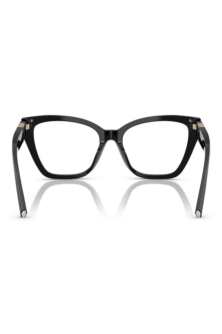 54mm Cat Eye Optical Glasses, Alternate, color, BLACK / DEMO LENS