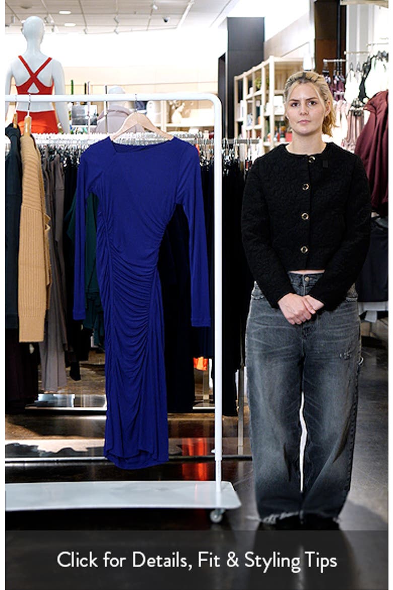 Ruched Long Sleeve Dress video