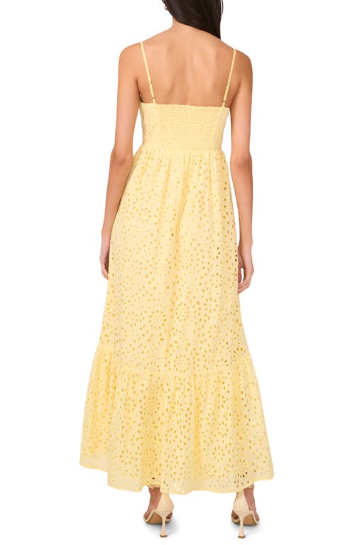 1.state Flounce Hem Maxi Dress In Lemon Meringue