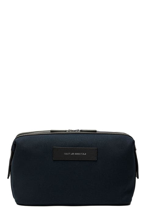 Kenyatta Organic Cotton Canvas Toiletry Bag