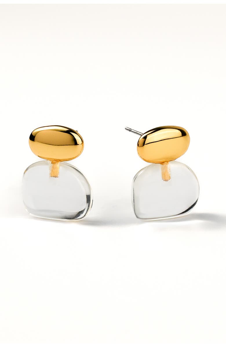 Zynnia Collective Pebble Stack Studs, Main, color, Gold