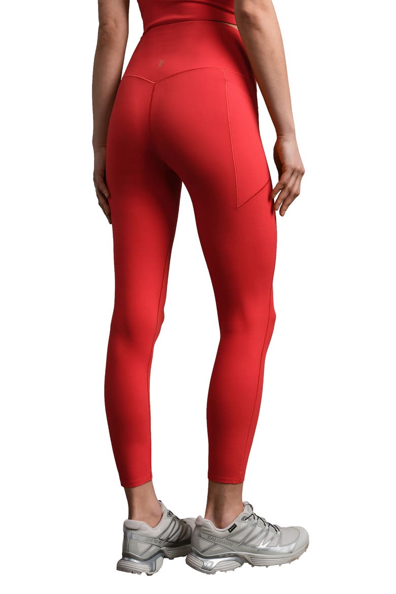 Revive Pockets 7/8 Leggings, Alternate, color, CABANA RED