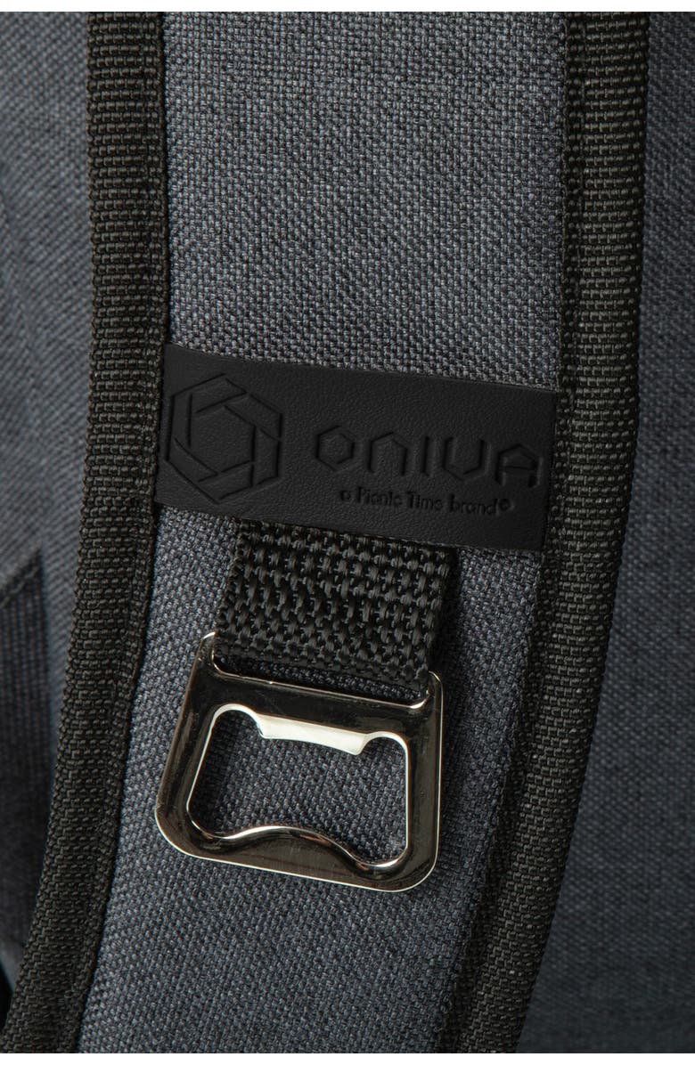 Picnic Time On The Go Roll-Top Cooler Backpack, Alternate, color, Heathered Gray