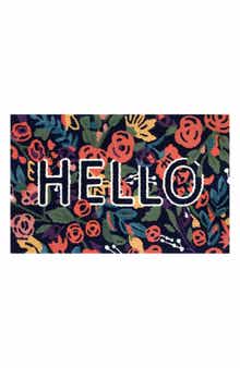 R16 HOME Reba 'Hello' Indoor/Outdoor Doormat