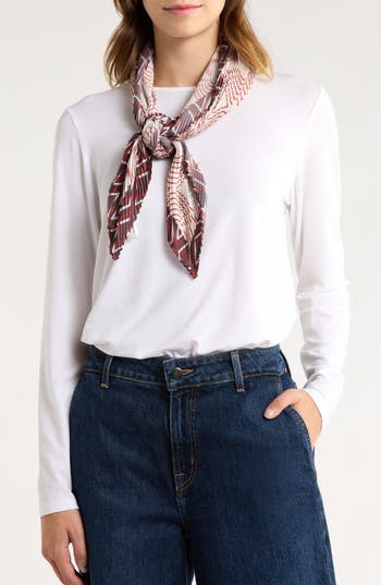 Nordstrom Rack Pleated Satin Scarf