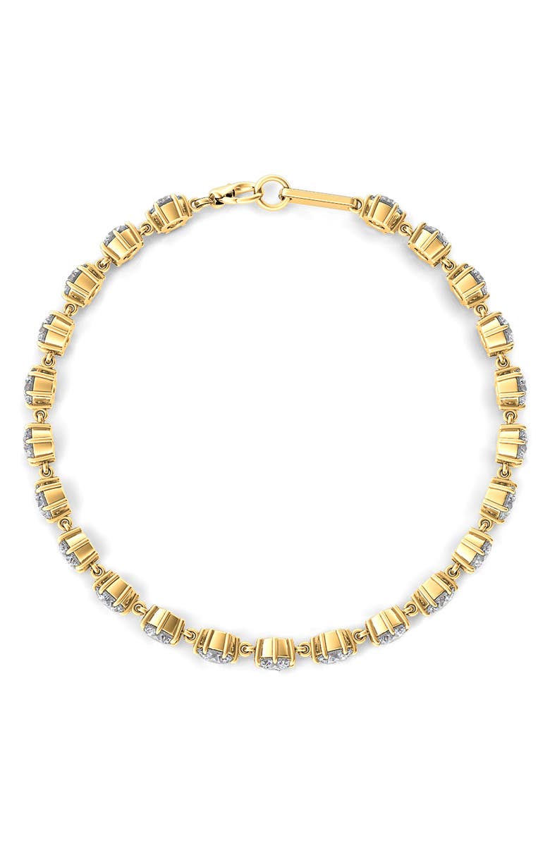 HauteCarat Isabelle Lab Created Diamond Bracelet, Alternate, color, 18K Yg