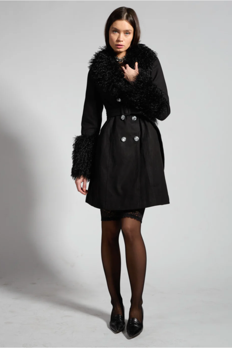 ICONIC  SPARKL TRENCH, Alternate, color, Black