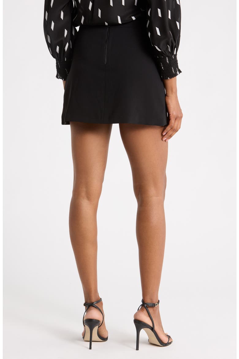 Lennon Side Zip Miniskirt, Alternate, color, BLACK